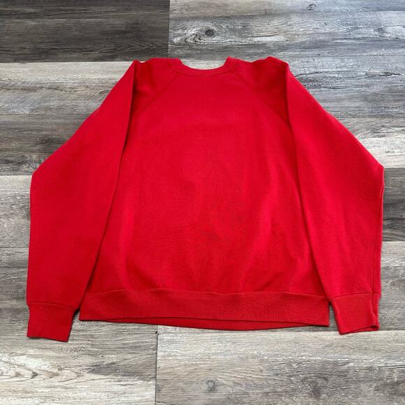 Vintage 1992 Tultex Red Womens XL Heart Teddy Bear West Virginia Sweatshirt - Picture 4 of 9